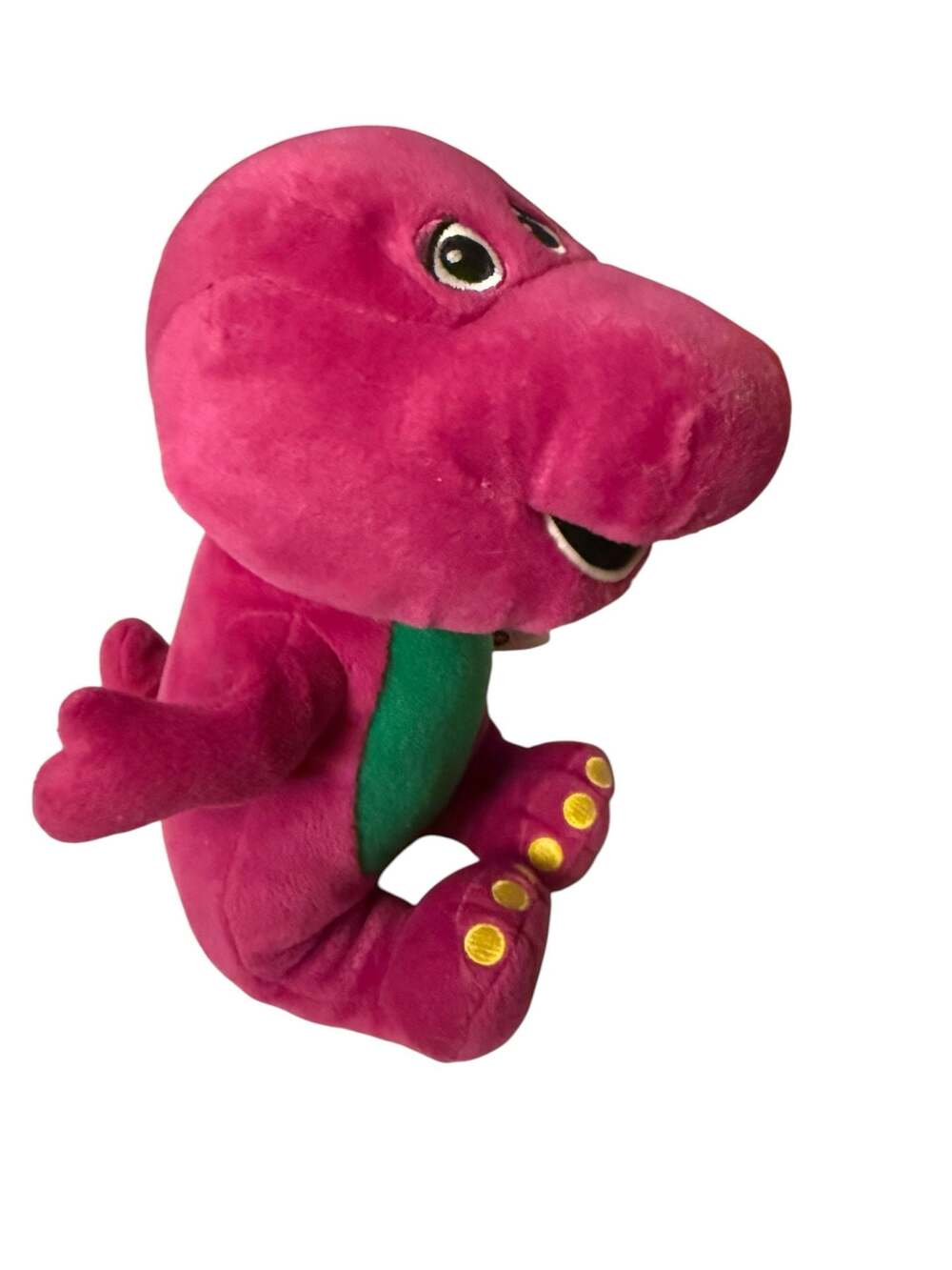 Vintage 2008 Barney & Friends Barney the Dinosaur 9" Plush Stuffed Animal
